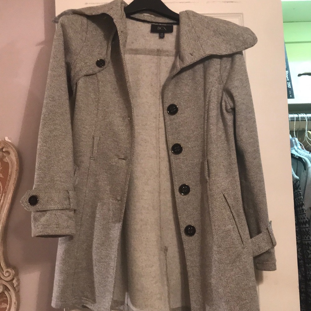gray winter jacket